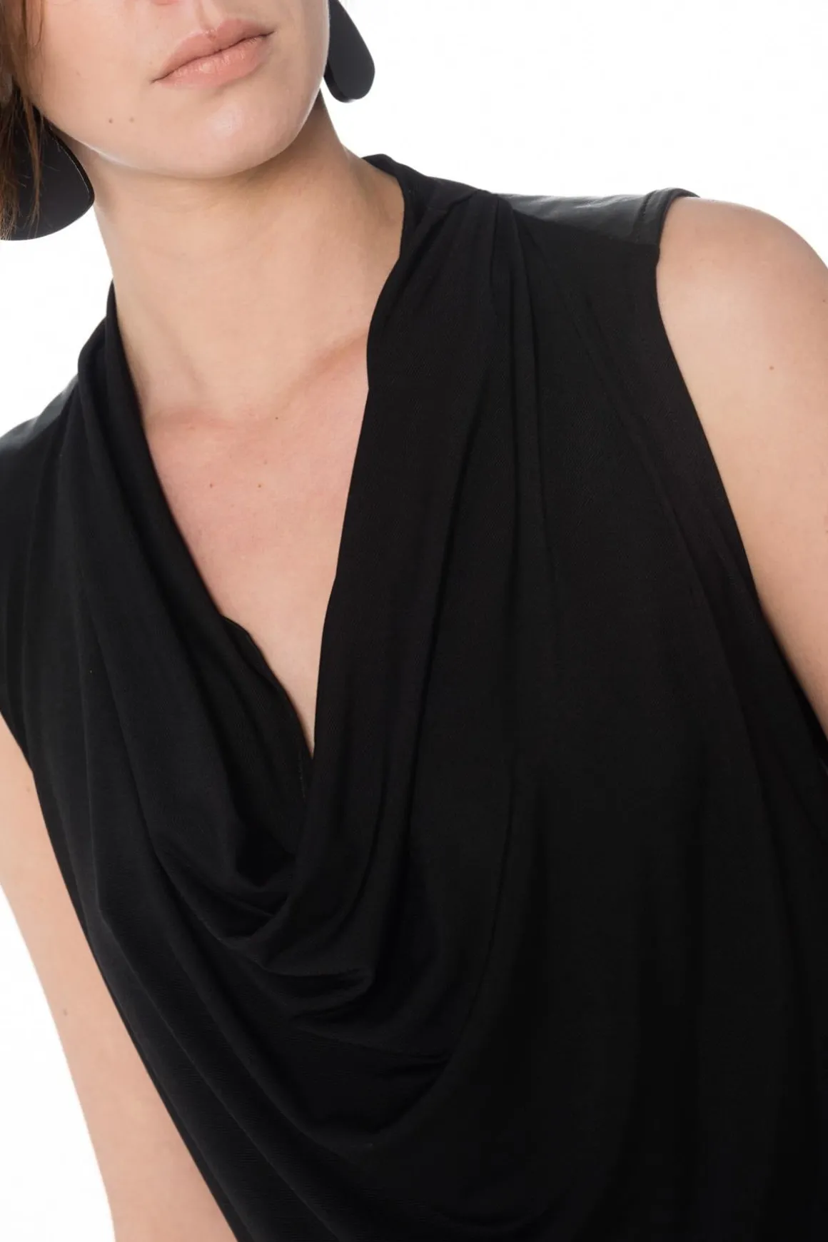 Jupe/Robe Femme Pellessimo Robe Sophia Viscose/Ag Noir