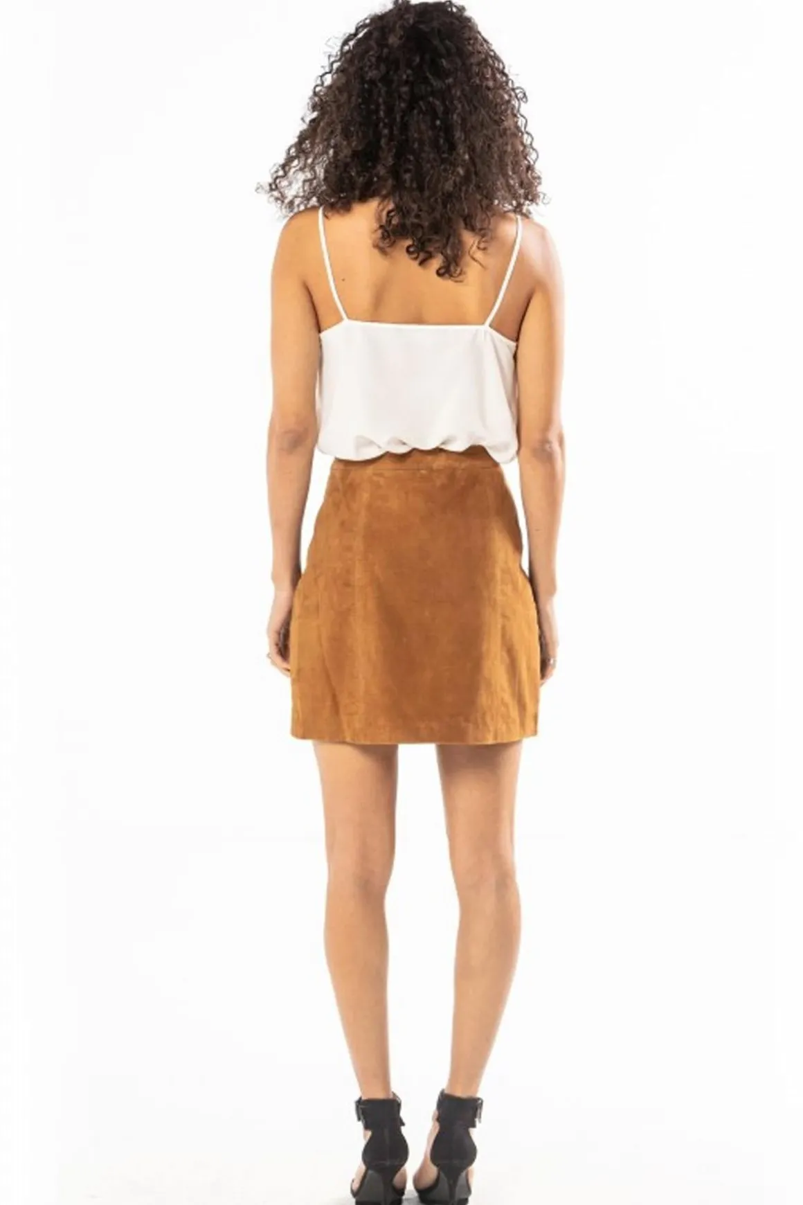 Jupe/Robe Femme Rose Garden Jubigael Goat Suede Cognac