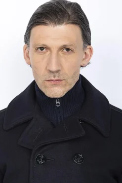 Manteau Homme Schott Caban 740C Navy