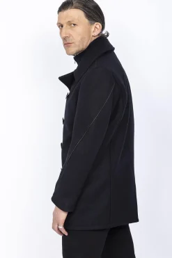 Manteau Homme Schott Caban 740C Navy