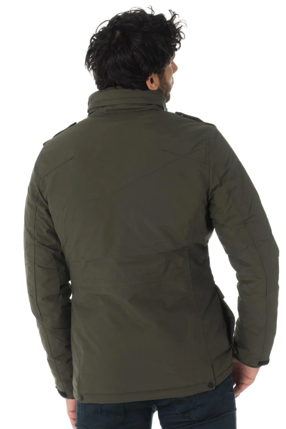 Manteau Homme Schott Field Kaki