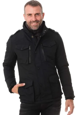 Manteau Homme Schott Field Noir