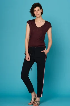 Pantalon Femme Grace Et Mila Sesama Marine