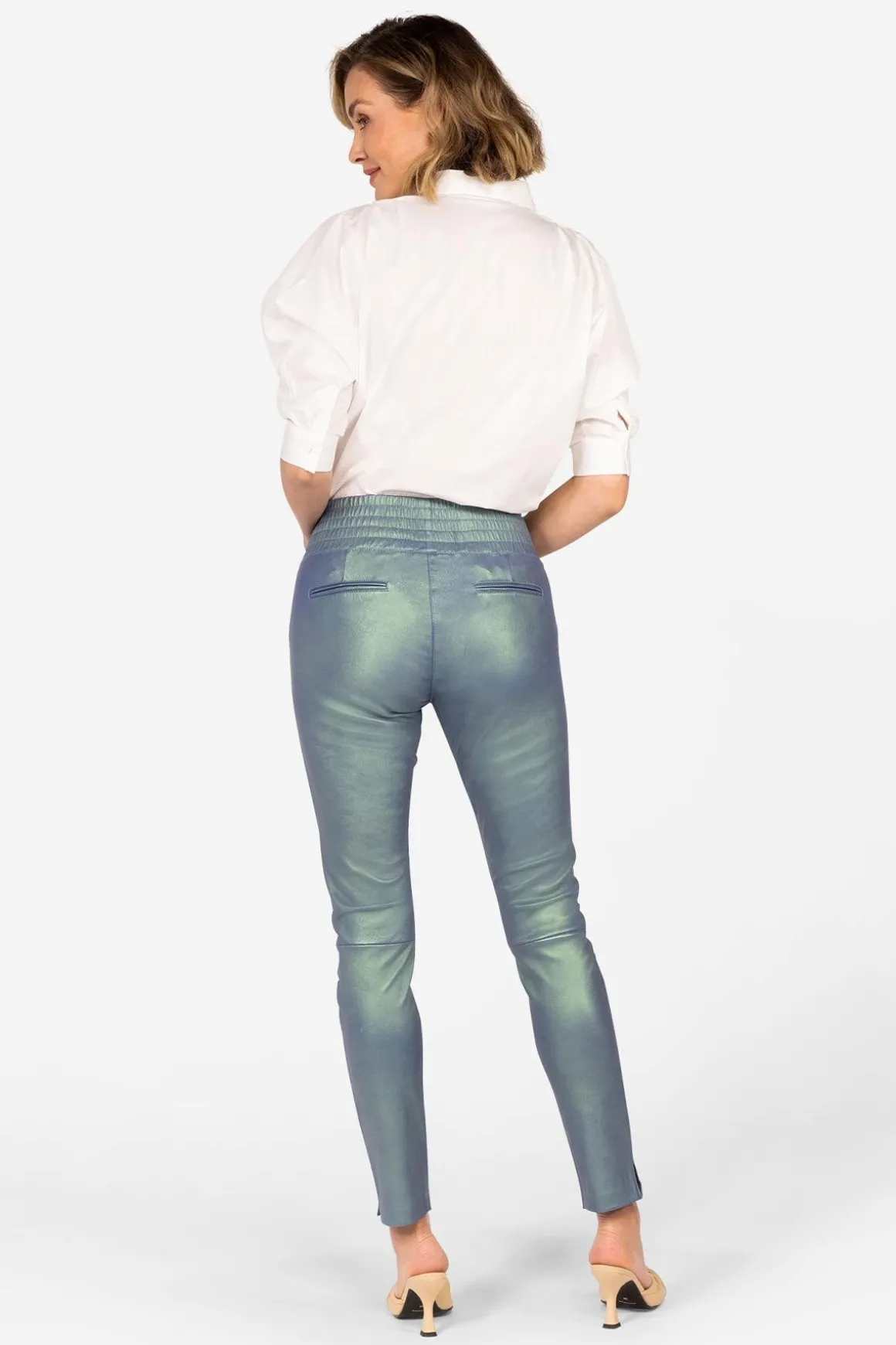 Pantalon Femme Ibana Colette Metallic 897 Shagreen
