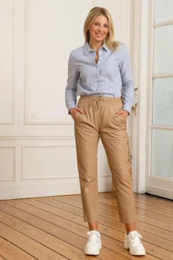 Pantalon Femme Oakwood Gift Beige Fonce 625