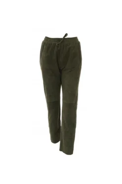 Pantalon Femme Oakwood Gift Goat Suede Kaki Fonce 626