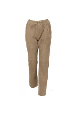 Pantalon Femme Oakwood Gift Goat Suede Marron Clair 503