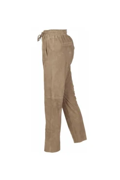 Pantalon Femme Oakwood Gift Goat Suede Marron Clair 503