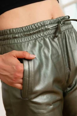 Pantalon Femme Oakwood Gift Metal Vert Fonce 523