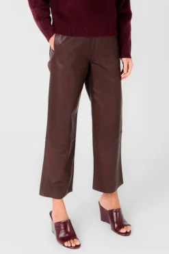 Pantalon Femme Serge Pariente Sarah Pant Dark Wine