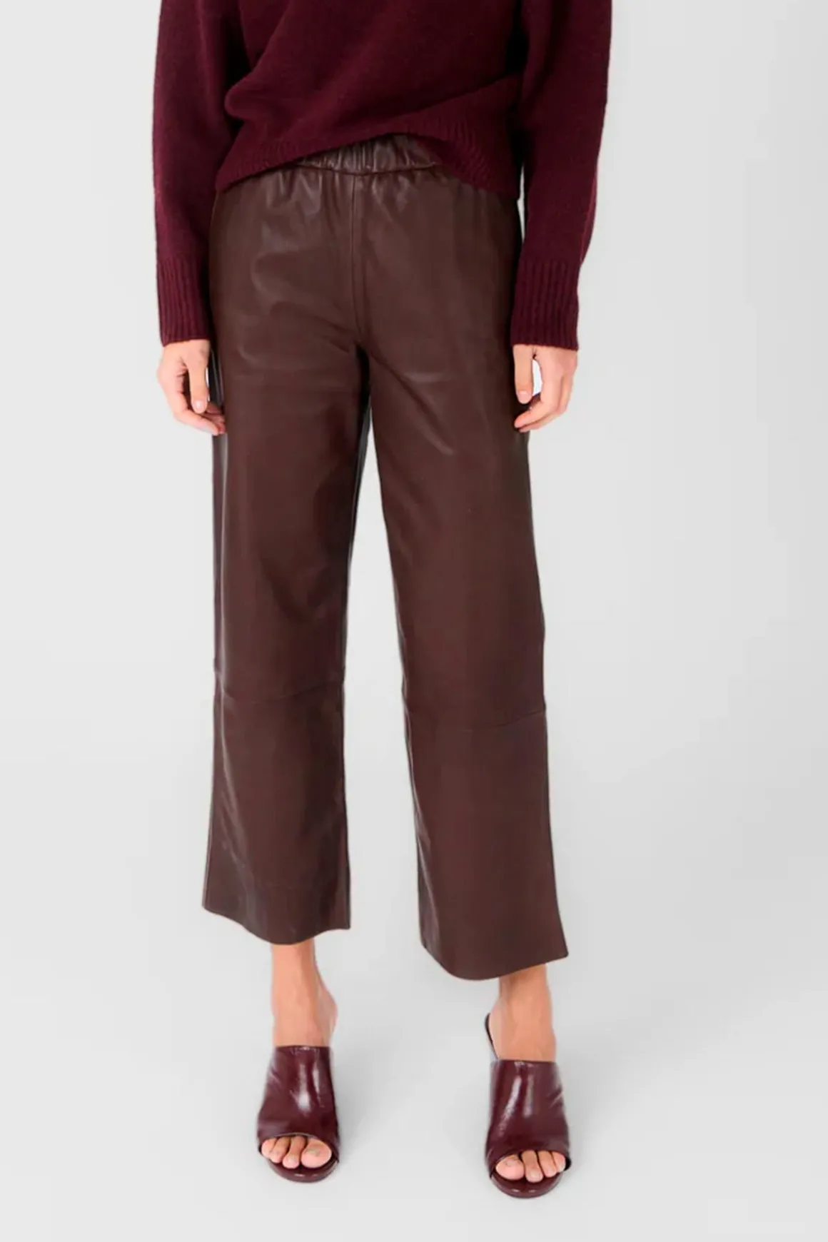 Pantalon Femme Serge Pariente Sarah Pant Dark Wine