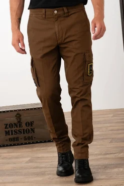 Pantalon Homme Aeronautica Militare Pa1598Ct3294 Chocolate