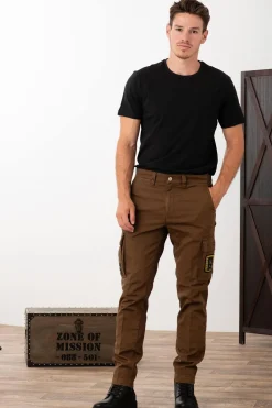 Pantalon Homme Aeronautica Militare Pa1598Ct3294 Chocolate