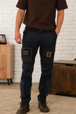 Pantalon Homme Aeronautica Militare Pa1664Uct04241 Blu Navy