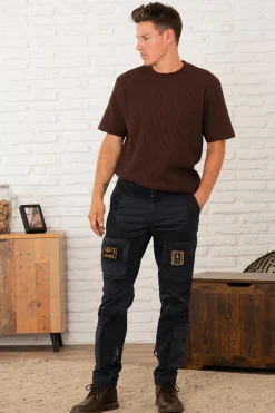 Pantalon Homme Aeronautica Militare Pa1664Uct04241 Blu Navy