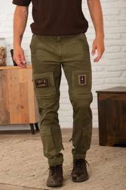 Pantalon Homme Aeronautica Militare Pa1664Uct04241 Dark Olive