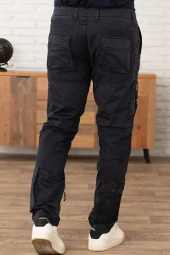 Pantalon Homme Aeronautica Militare Pa1387Ct1493 08184 Blu Navy