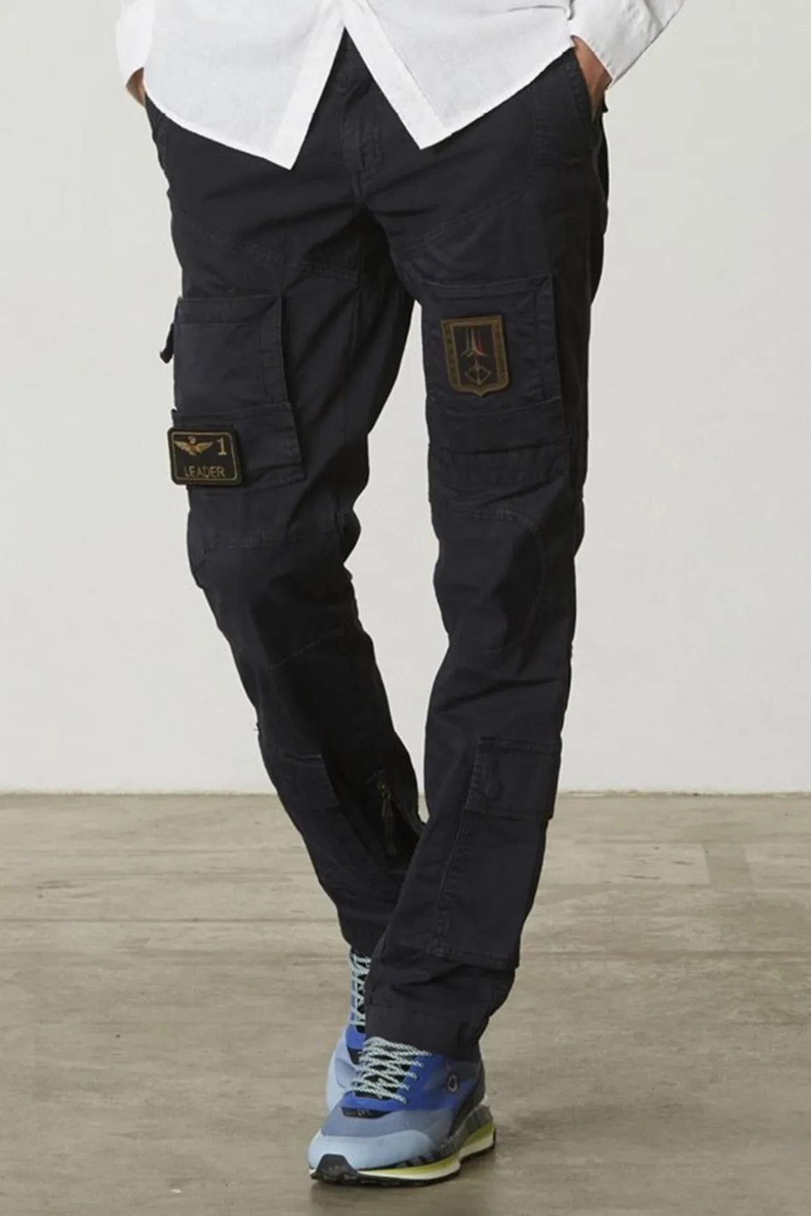 Pantalon Homme Aeronautica Militare Pa1387Ct1493 08312 Blue Black