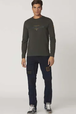 Pantalon Homme Aeronautica Militare Pa1557Ct3170 Dark Blue