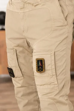 Pantalon Homme Aeronautica Militare Pa1387Ct1493 57590 Dune Beige Washed