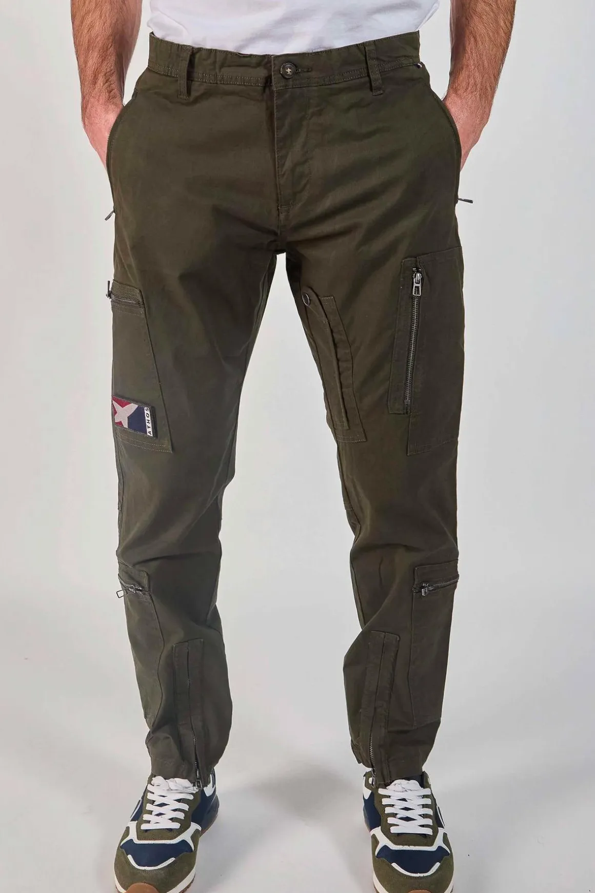 Pantalon Homme Patrouille De France Mach 1 Aircraft Army Green