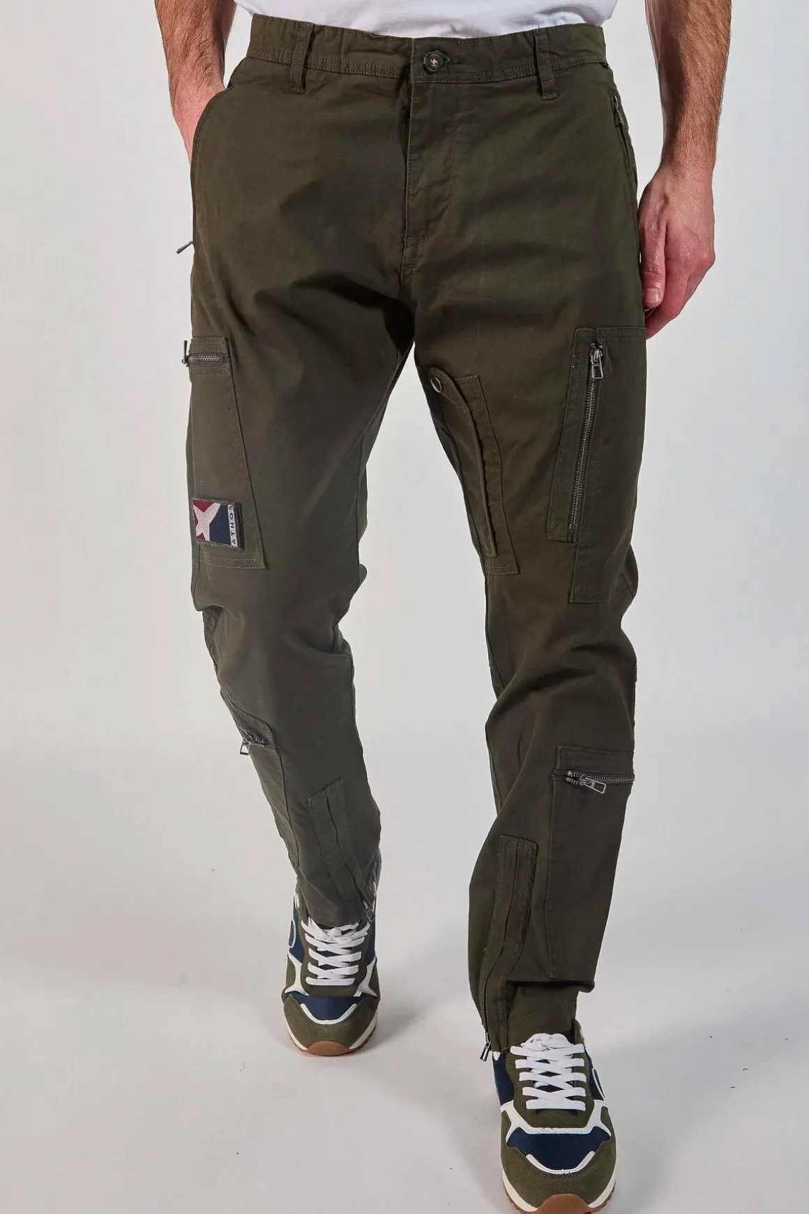 Pantalon Homme Patrouille De France Mach 1 Aircraft Army Green
