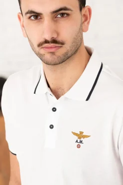 Polo Homme Aeronautica Militare Po1308P82 73062 Off White
