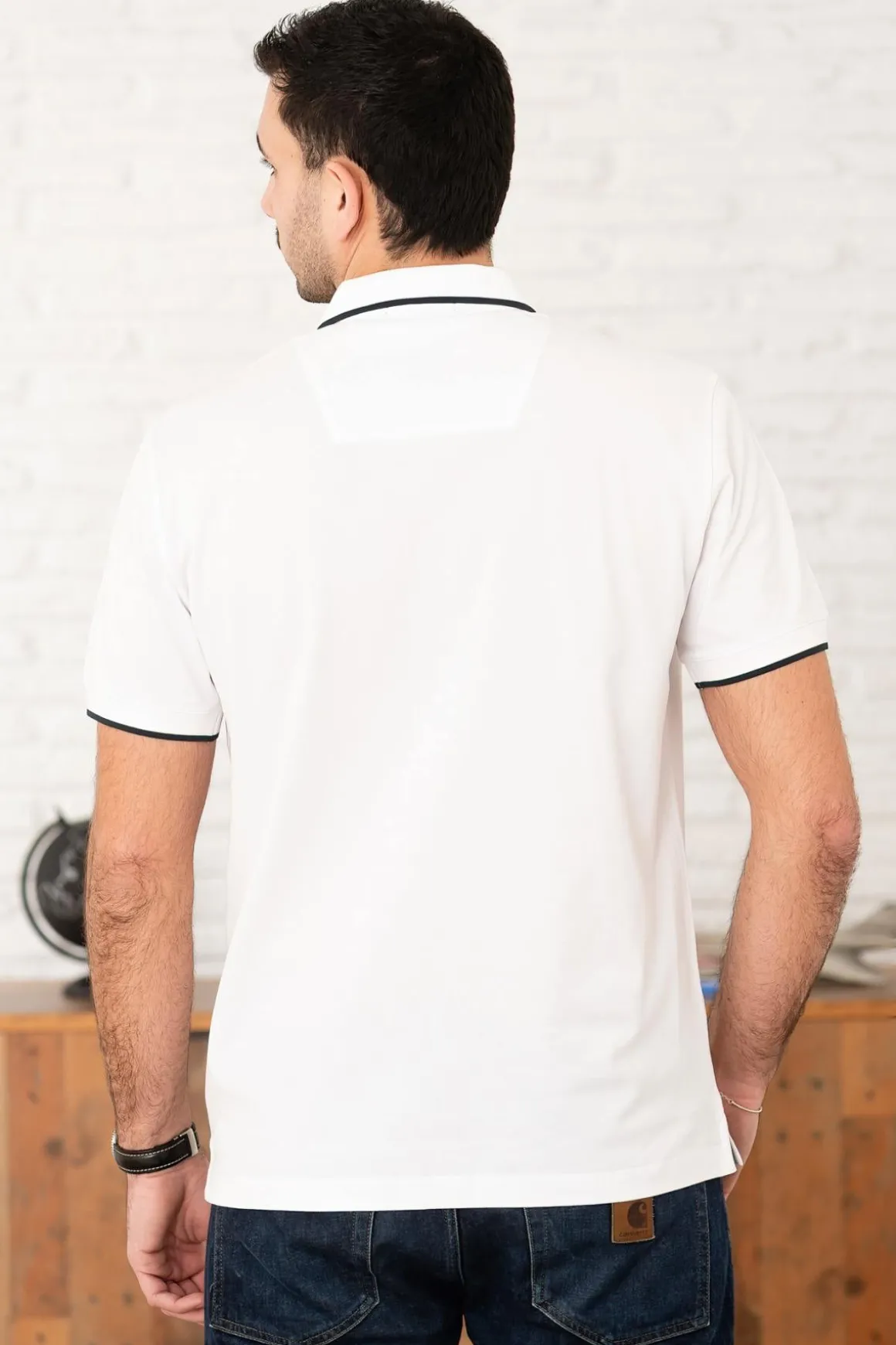 Polo Homme Aeronautica Militare Po1308P82 73062 Off White