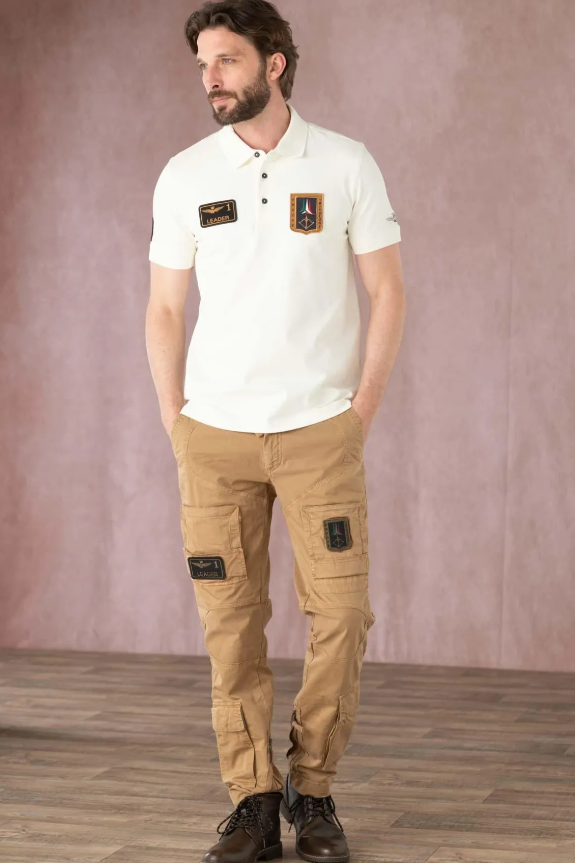 Polo Homme Aeronautica Militare Po1762P192 73092 Milk White
