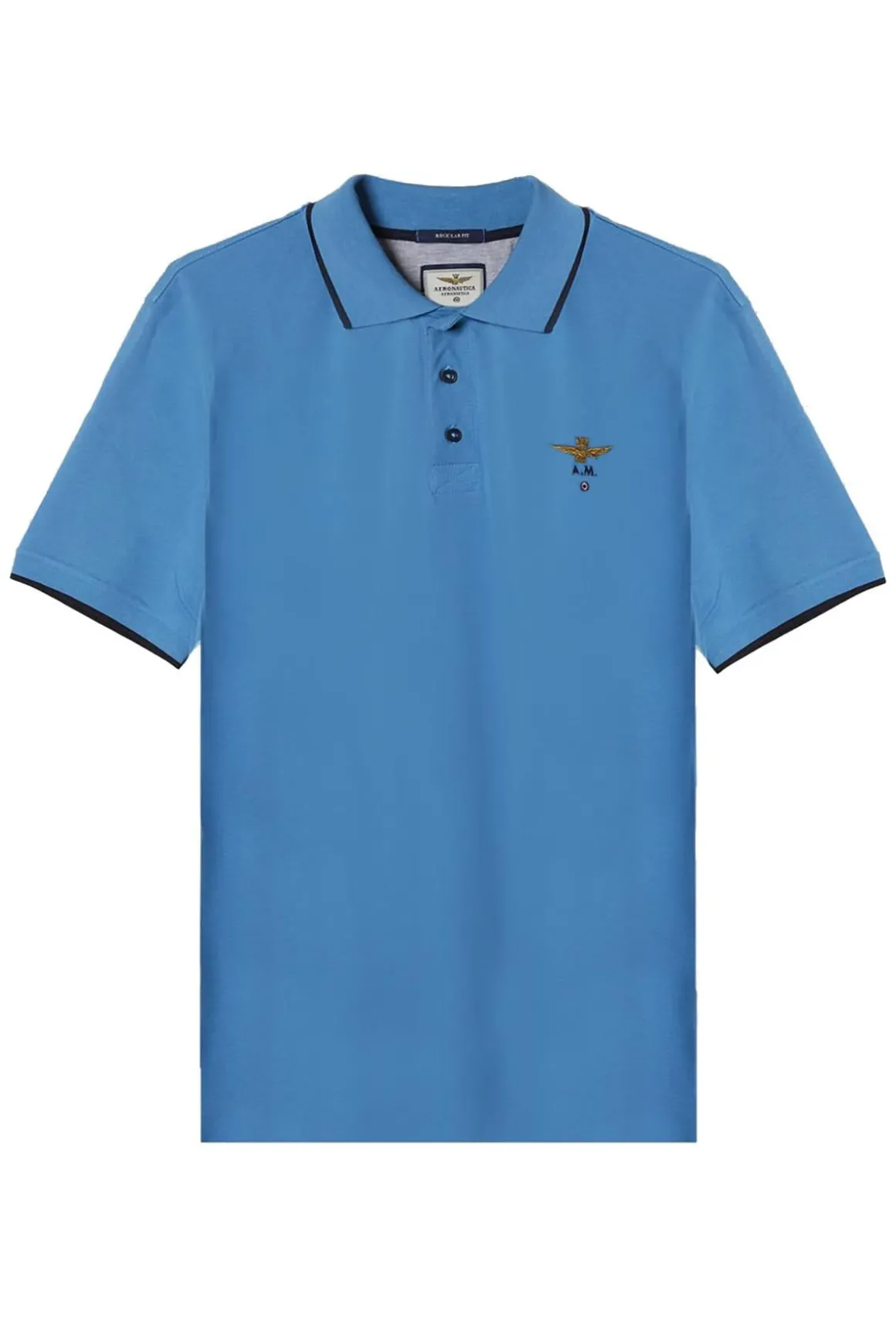 Polo Homme Aeronautica Militare Po1308P82 21287 Sky Blue