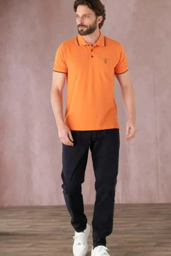 Polo Homme Aeronautica Militare Po1308P82 57543 Carrot Orange