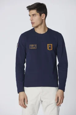Polo Homme Aeronautica Militare Ts2317J489 08380 Dark Blu
