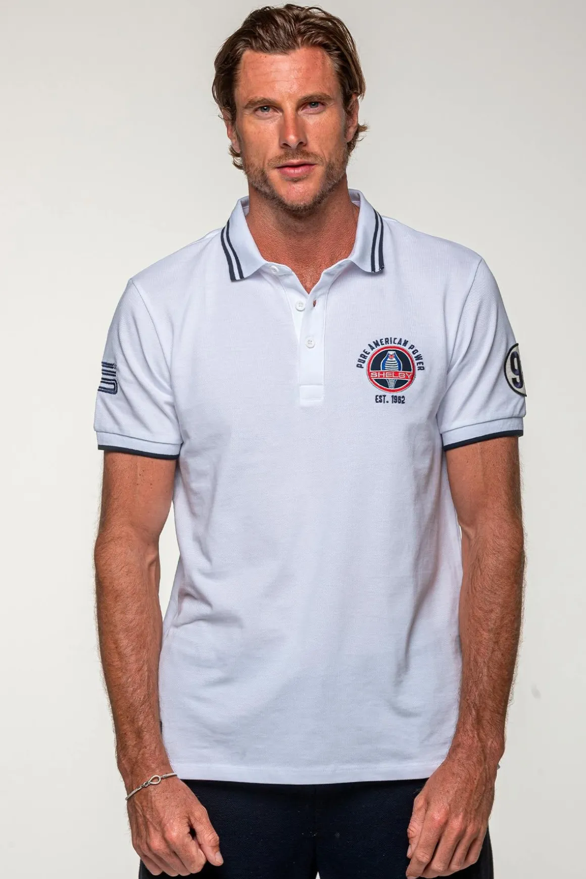 Polo Homme Carroll Shelby Polo Farmer Blanc