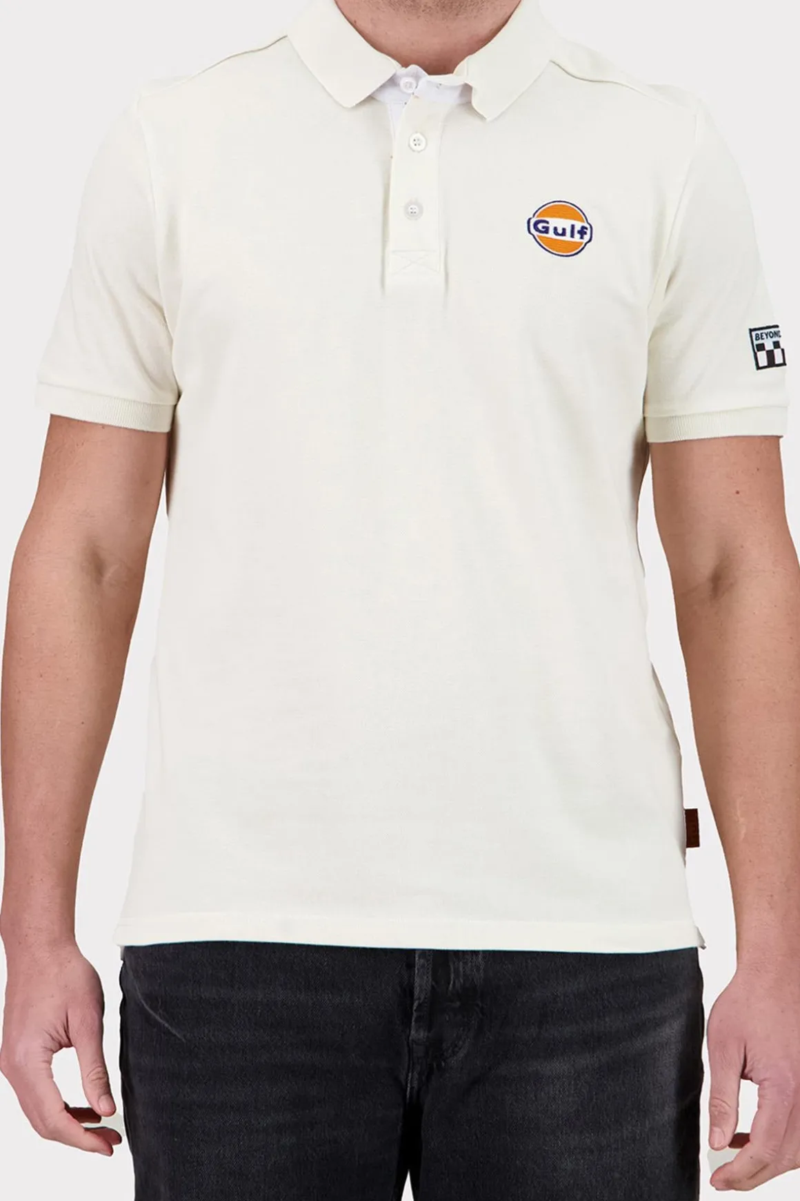 Polo Homme Gulf Polo Pom03-003 Ecru