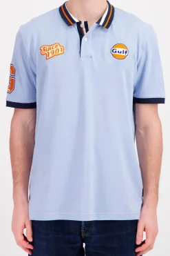 Polo Homme Gulf Polo Pom06-125 Light Blue