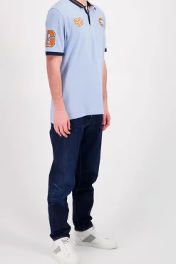 Polo Homme Gulf Polo Pom06-125 Light Blue