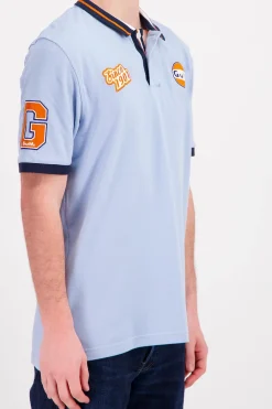 Polo Homme Gulf Polo Pom06-125 Light Blue