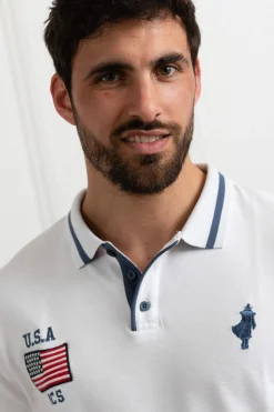 Polo Homme Mcs Gmpomc_C053 001 Blanc