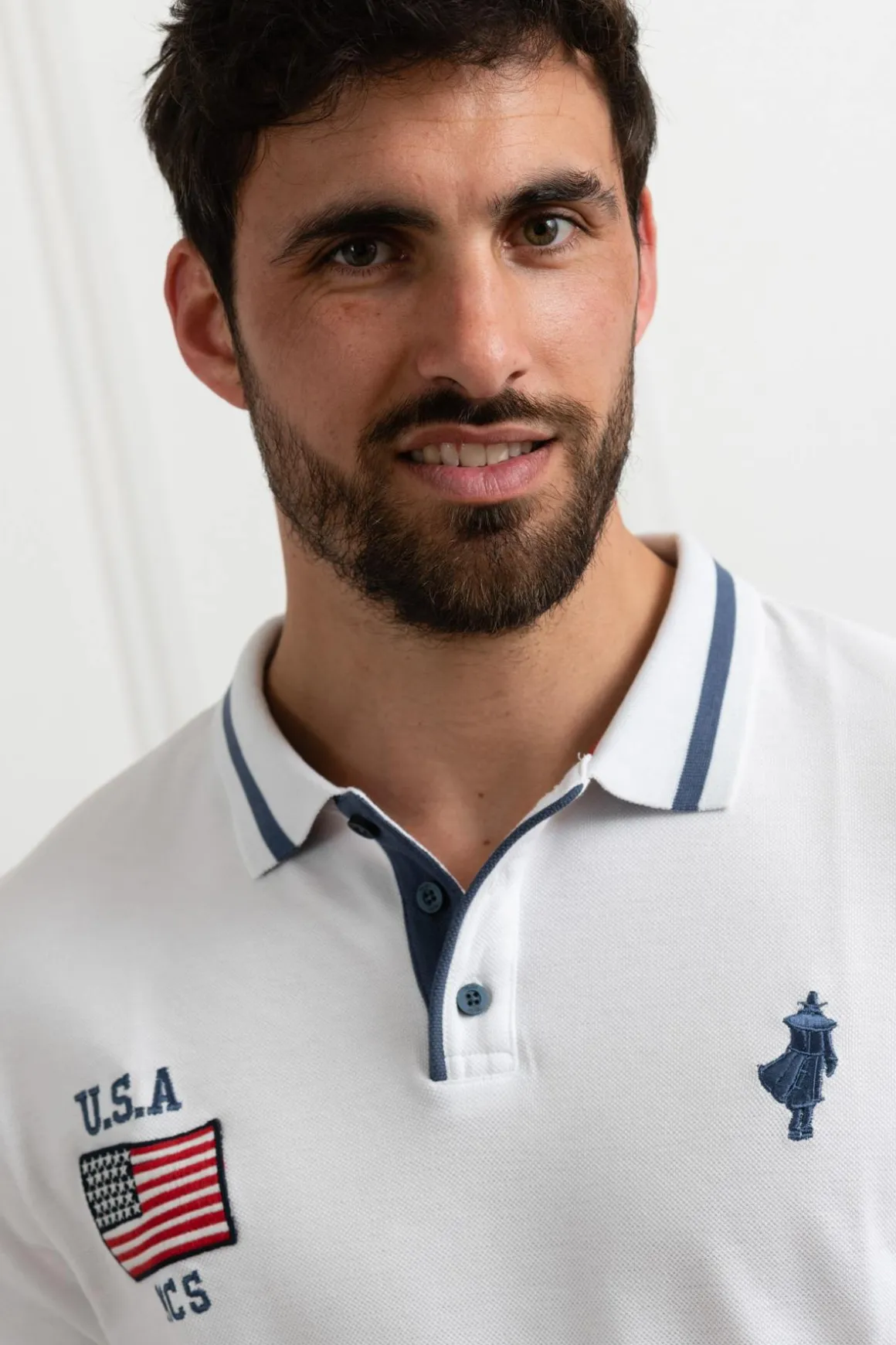 Polo Homme Mcs Gmpomc_C053 001 Blanc