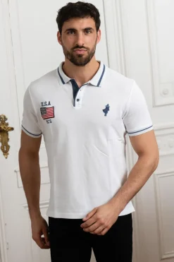 Polo Homme Mcs Gmpomc_C053 001 Blanc