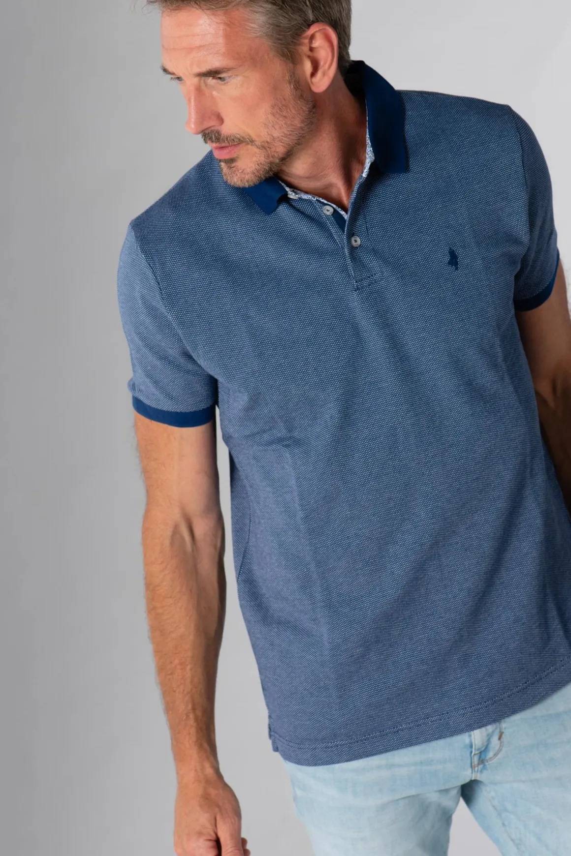Polo Homme Mcs Impomc_C032 754 Bleu Indigo