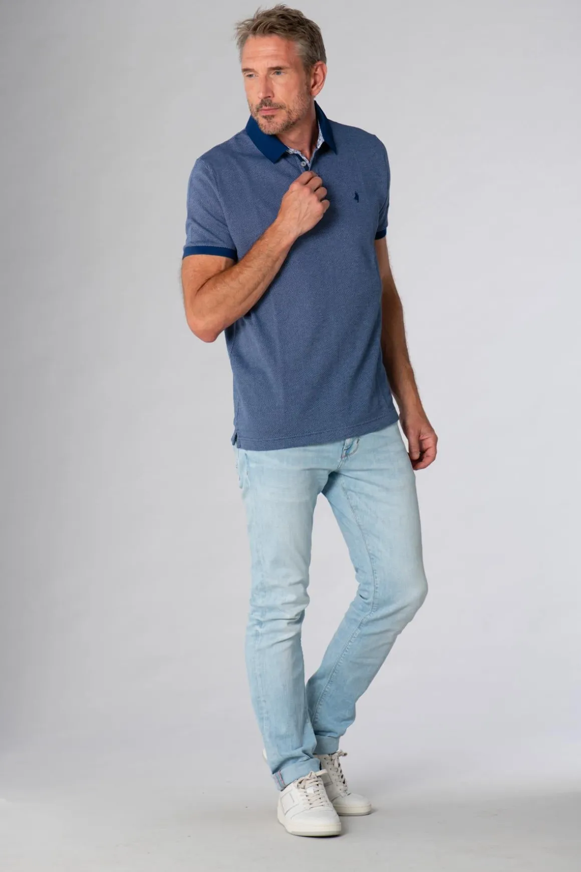 Polo Homme Mcs Impomc_C032 754 Bleu Indigo