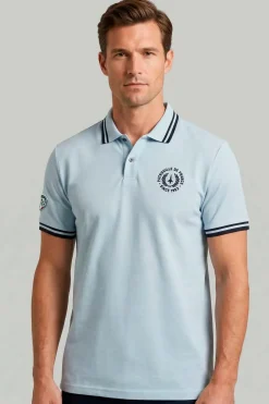 Polo Homme Patrouille De France Royal Arc Sky Blue Navy