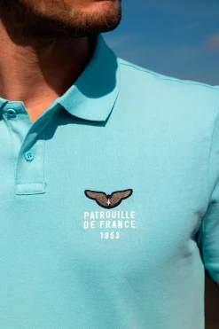 Polo Homme Patrouille De France First Club Sky Blue