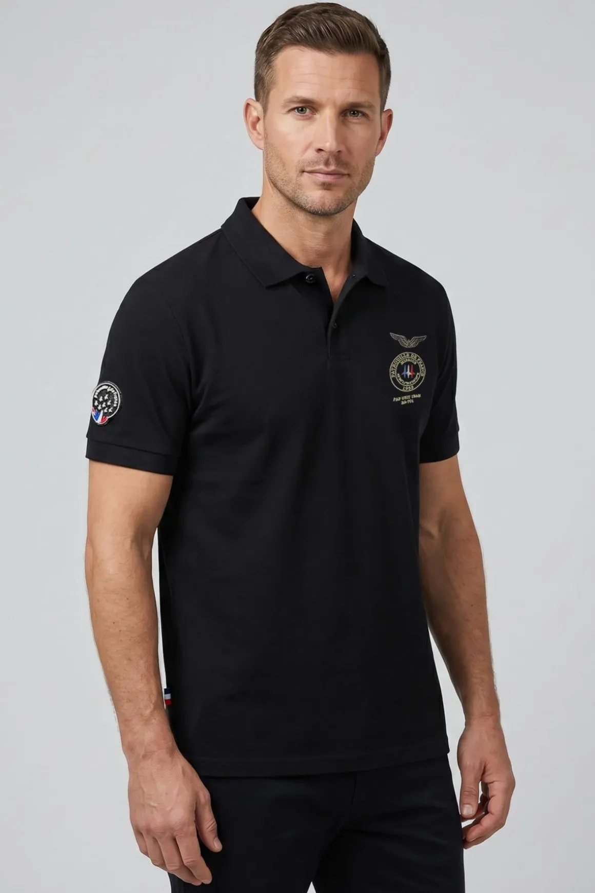 Polo Homme Patrouille De France Officier Arc Black