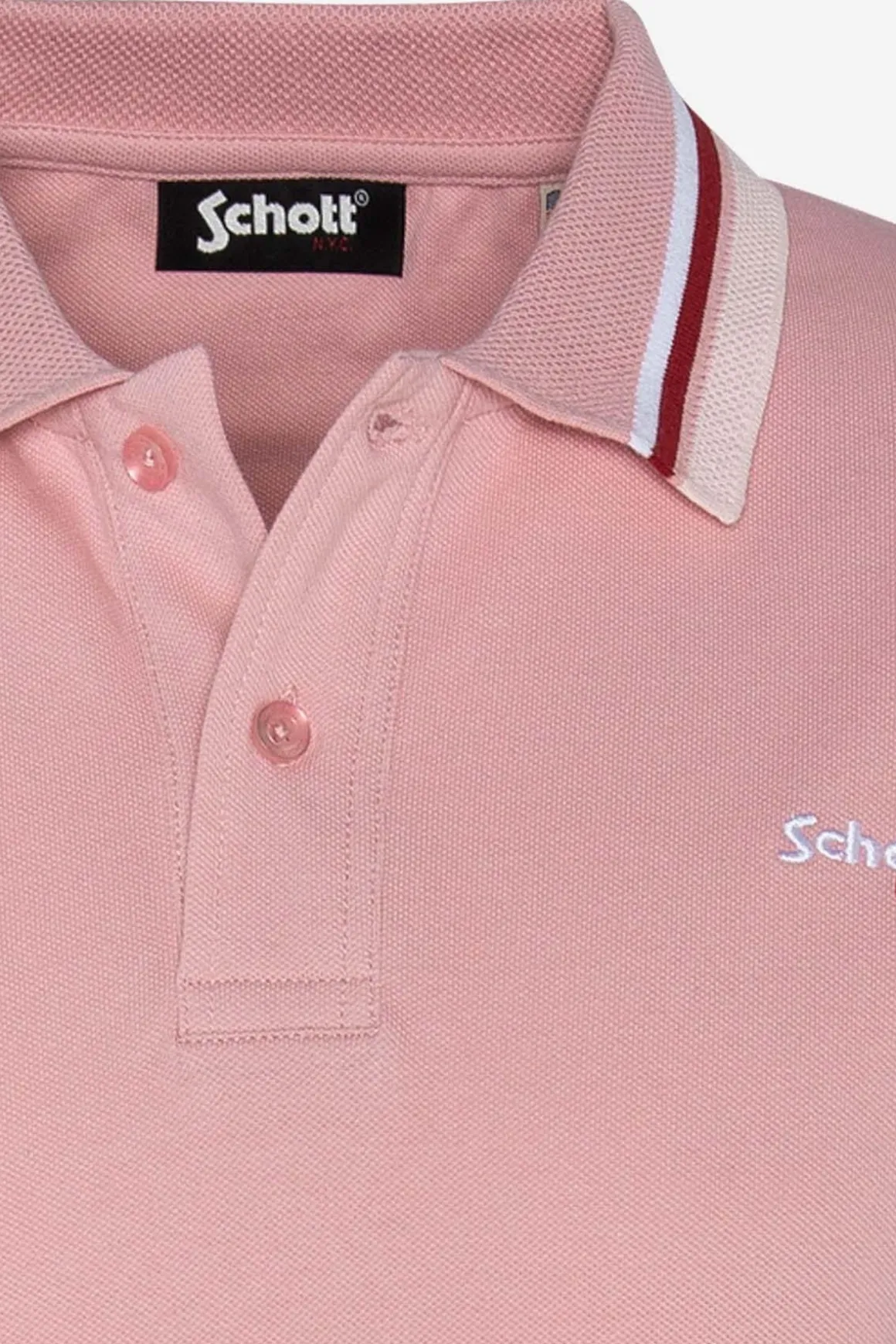 Polo Homme Schott Ps Nolan Pink