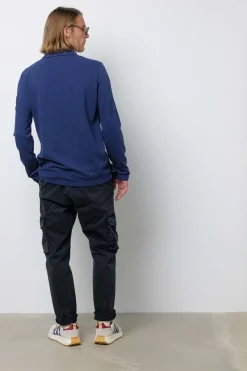 Polo Homme Steve Mcqueen Chain Polo Ls Dark Blue