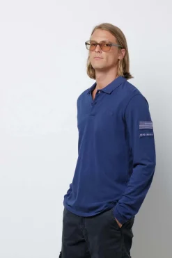 Polo Homme Steve Mcqueen Chain Polo Ls Dark Blue
