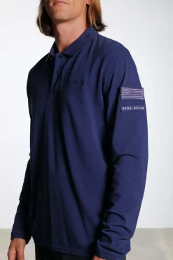 Polo Homme Steve Mcqueen Chain Polo Ls Dark Blue