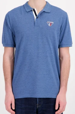 Polo Homme Steve Mcqueen Pom02-102 Bleu Injecte